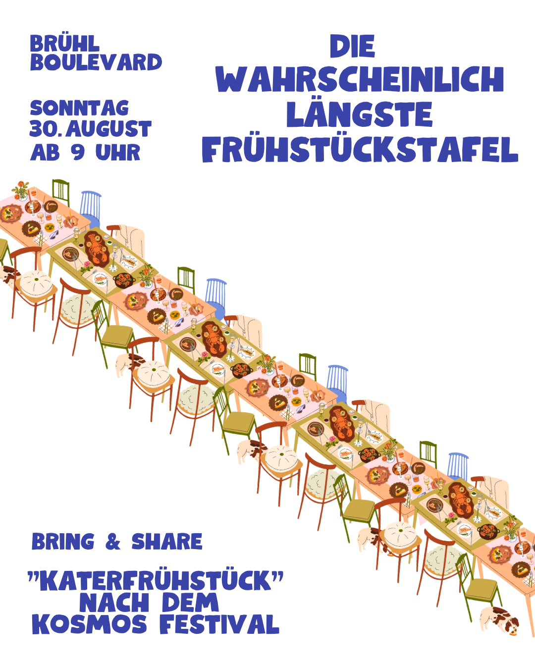 Die wahrscheinlich längste Frühstückstafel Sachsens